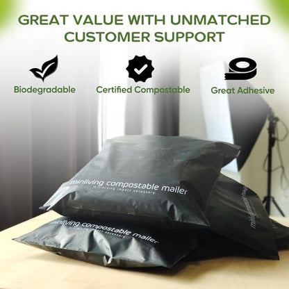 Biodegradable Poly Mailers Compostable Shipping Bags 14.9x19 25pk - size: L, 25 Pack