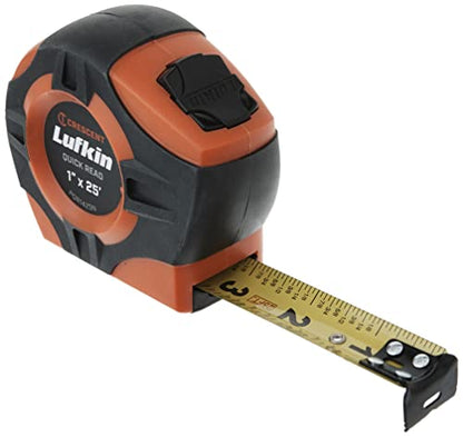 Crescent Lufkin Tape,1"X25', Quickread, Hi-Viz Orange - PQR1425N - style: 25 Foot Quickread