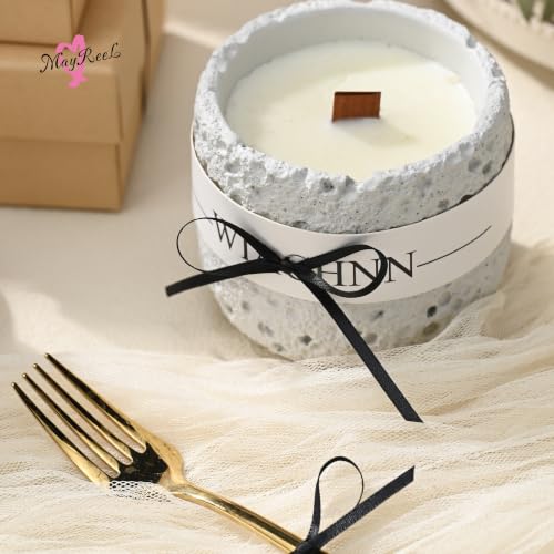 MAYREEL Black Satin Ribbon 1/8 Inch Double Faced 50 Yards - color: Black, size: 1/8 Inch