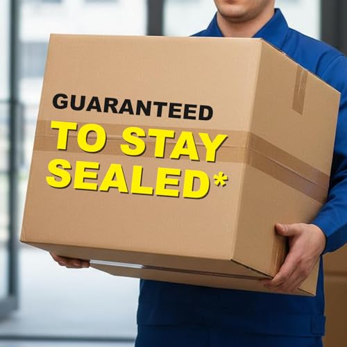 6-Pack Brown Kraft Paper Packing Tape 2 in x 55 Yd Heavy Duty Tape