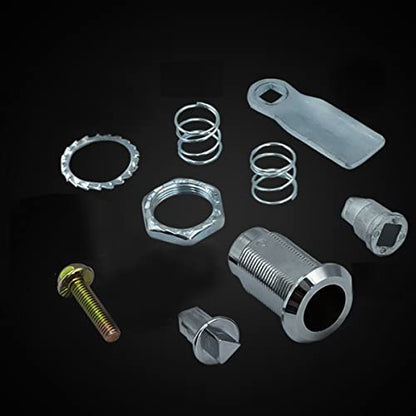 Tubular Cam Triangle Key Cabinet Lock 1-1/8” Electric Box Cabinet Drawer Lock Secures Important Documents and Drawers