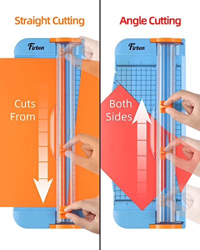 Firbon A4 Paper Cutter, 12 Inch Paper Trimmer with Extened Ruler, Blue - color: Blue