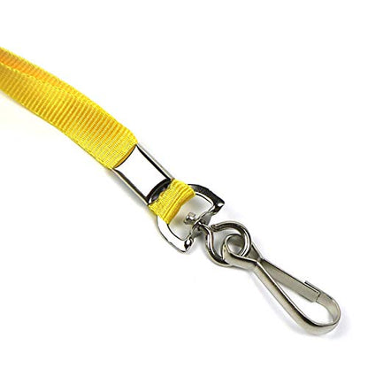 Beebel Red Lanyard Bulk Lanyards for Id Badges Flat Lanyard with Badge Clip Swivel Hook 50 Pack - color: Red, size: 50 Pack