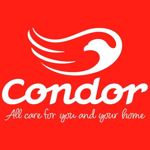 Condor Professional Bucket with Drainer, Red Plastic Mop Bucket, Built-in Measuring Scale, Cleaning Container