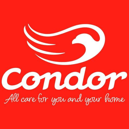 Condor Professional Bucket with Drainer, Red Plastic Mop Bucket, Built-in Measuring Scale, Cleaning Container