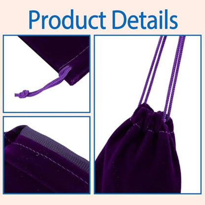 Gabotrie 48Pack Velvet Drawstring Bags, 2.8x3.5 In Jewelry Pouches, 12Color