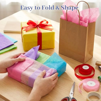 Shindel Tissue Paper 120 Sheets, 20 X 14 inch 20 Colors for Gift Bags - color: Multicolor