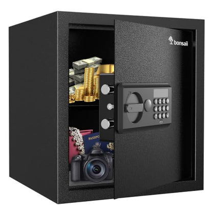 Bonsaii Security Safe Box With Keypad Lock 1.2 Cu.Ft for Cash Jewelry Home - size: 1.2 cu.ft.