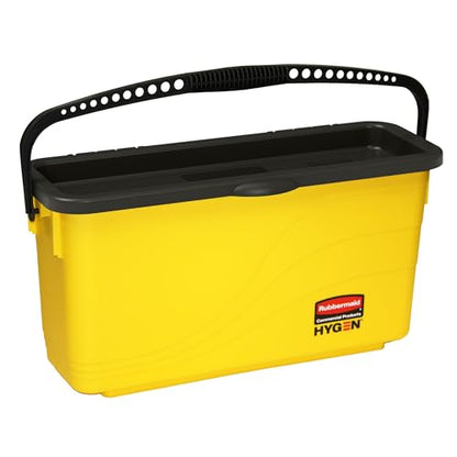 Rubbermaid Commercial Products HYGEN Charging Bucket for 18 inch Microfiber Mop Pads, Great for Storage for Janitorial/Professional Cleaners and Heavy-Duty Industrial Mopping/Cleaning