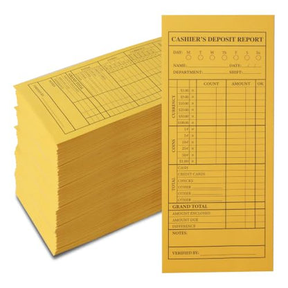 1000 Pcs Cash Deposit Envelopes with Gummed Flaps – 28lb Cash Envelopes for Small Businesses, Cashier Register for Retailers & Restaurants - color: Classic