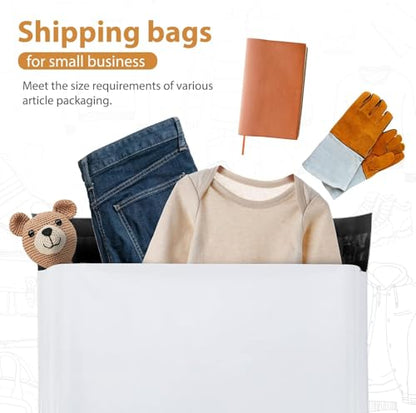 Metronic Poly Mailers 24x24 100 Pack, Extra Large Self Seal Shipping Bags - color: White, size: 24x24 100PC