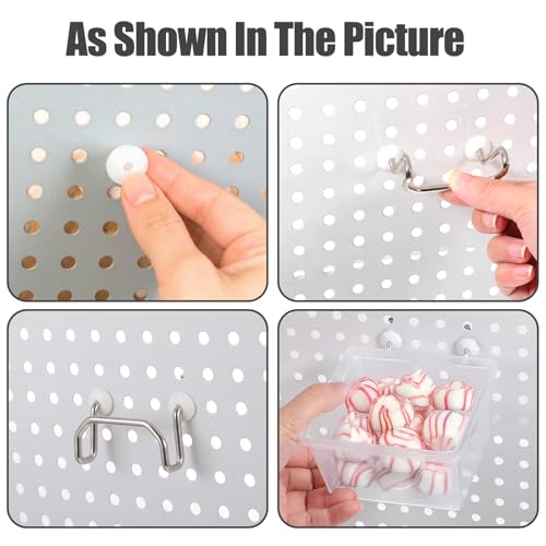 150Pcs Pegboard Hook Locks, Silicone Peg Board Locks Stoppers (Translucent)