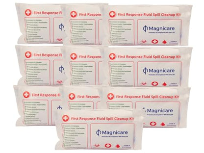 Bodily Fluid Clean Up Kit - Be OSHA Compliant (10 Pack)