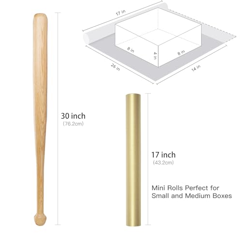 RUSPEPA Gold Wrapping Paper - Christmas Gift Wrap Pearly - luster Paper Perfect for Wedding, Birthday, Valentine's Day, Christmas, Baby Shower, DIY Bouquet -17 Inches X 32.8 Feet - color: Gold, size: 17" x 32.8'