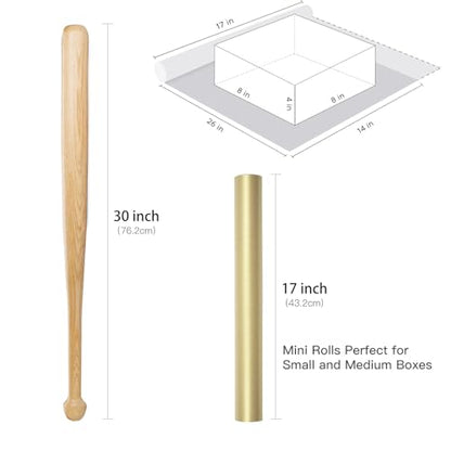 RUSPEPA Gold Wrapping Paper - Christmas Gift Wrap Pearly - luster Paper Perfect for Wedding, Birthday, Valentine's Day, Christmas, Baby Shower, DIY Bouquet -17 Inches X 32.8 Feet - color: Gold, size: 17" x 32.8'