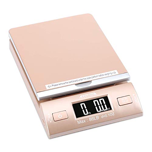 Accuteck Gold 86Lbs Digital Shipping Postal Scale with Batteries and AC Adapter - size: 1 Count (Pack of 1)