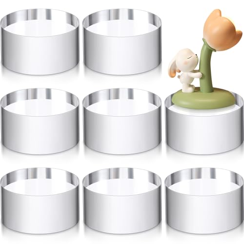 Remerry Acrylic Round Block Display, 8 Pcs, 2 x 2 x 1 Inches - size: 2 x 2 x 1 Inches