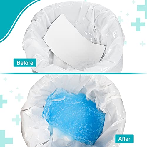 OUMEE 90 Count Absorbent Commode Pads for Bedside Commode Bucket - size: 9.5*5in-90