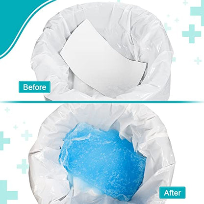 OUMEE 90 Count Absorbent Commode Pads for Bedside Commode Bucket - size: 9.5*5in-90