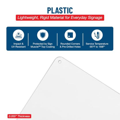 ComplianceSigns.com Accessible Service Counter Sign, 7x5 inch Plastic for Accessible, Made in USA