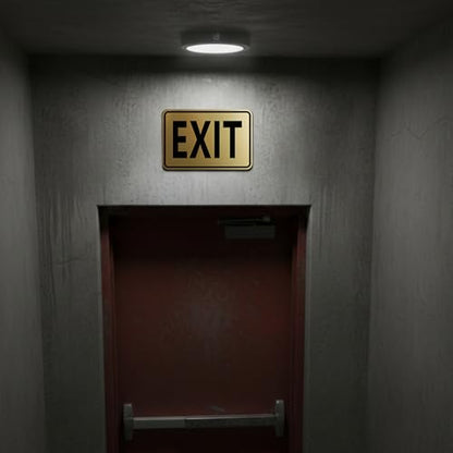 Signs ByLITA Classic Framed Exit Sign (Dark Brown) - Small - color: Dark Brown, size: 4 x 6" - Small (1 Pack)