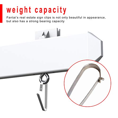 20 Pcs Real Estate Sign Clips, Sign Rider Clips for Hanging Signs