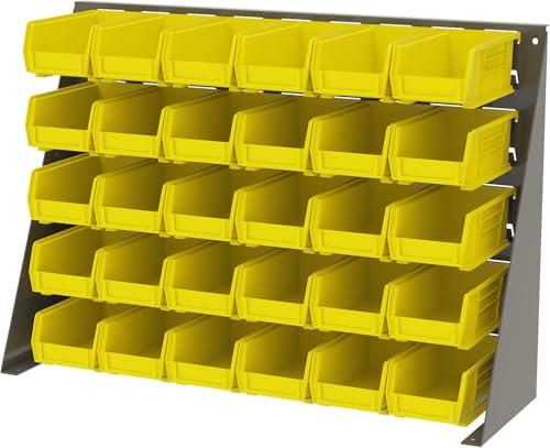 Akro-Mils 30220 AkroBins Plastic Storage Bins, 7"x4"x3", Yellow, 24-Pack - color: Yellow