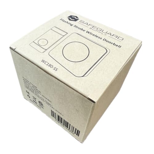 Security2020 WC180 Wireless Door Chime with Flashing Strobe Light