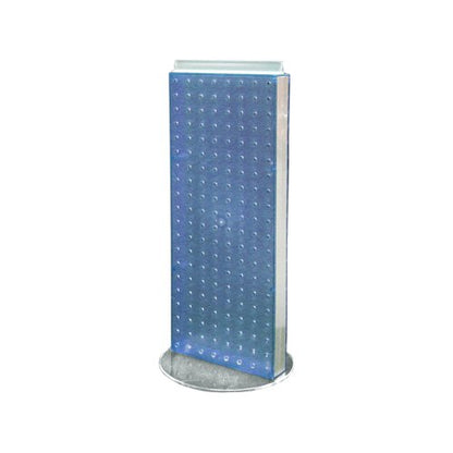 Azar 700509-BLU Non-Revolving Base Neon Pegboard Counter Unit, 8-Inch Width by 20-Inch Height on 9-Inch, Blue - color: Blue