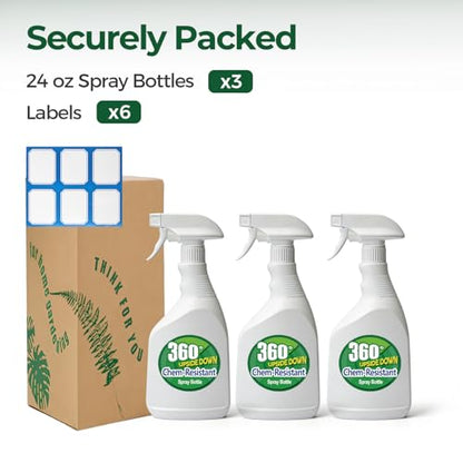 T4U Spray Bottles for Cleaning 24 oz 3 Pack, Heavy Duty Sprayers - size: 24 OZ, 3 Pack