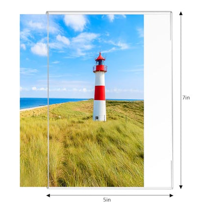 5x7 Acrylic Picture Frame,Set of 6,Clear Photo Frame Display 5x7 Pictures, Wall Mounted Clear Photo Frame Display Pictures for Home, School, Office - color: Vertical, size: 5x7"