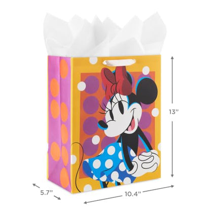 Birthday Hallmark Disney 13" Large Gift Bag with Tissue (Minnie Mouse) - style: Minnie Mouse