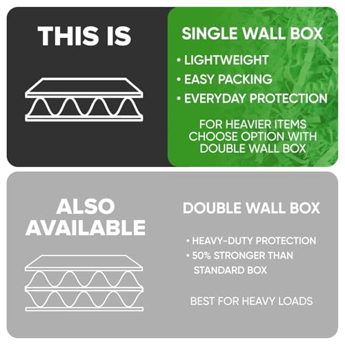 1 Cu Ft Ready To Ship Carton with Light Green Crinkle Paper 12x12x12" - color: Light Green, size: Single Wall Box