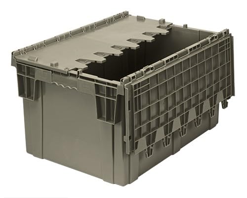 Storage Bins with Lids Heavy Duty Stackable Storage Box - size: 28" x 20" x 15"
