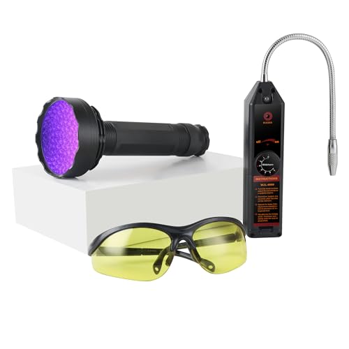 Lichamp AC Freon Leak Detector Kit, Freon Leak Detector UV Light & Glasses