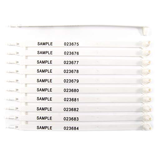 Leadseals(R) 500 PCS White Tite-Lock Plastic Tractor Truck Door Seal Tamper Evident Security Tags Numbered Safty Disposable Locks for Trailer Logistics Shipping Transport - color: White, size: 500 PCS
