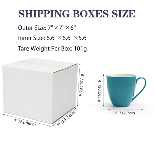 40 Pack Small Shipping Boxes 7X7X6 Inches - size: 7x7x6