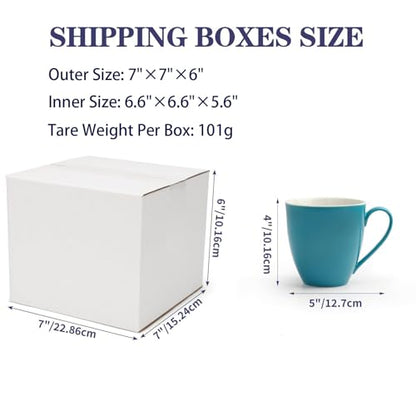 40 Pack Small Shipping Boxes 7X7X6 Inches - size: 7x7x6
