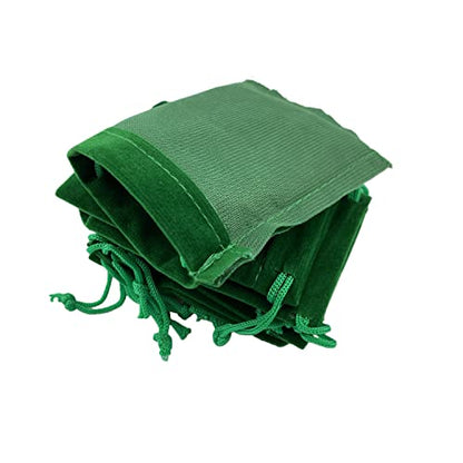 Palmhomee Pack of 48 3x4 Inch Velvet Drawstring Bags Gift Bag Velvet Pouch For Jewelry Wedding and Party Favor (Green) - color: Green