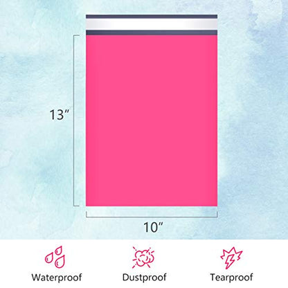 UCGOU Medium Poly Mailers 10x13 Inch Hot Pink 200 Pack Plastic Shipping Bag - color: Hot Pink, size: 10x13" 200PC