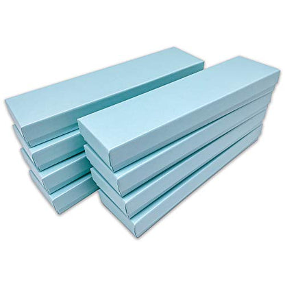 TheDisplayGuys 25 Cardboard Gift Jewelry Boxes w/Paddings #82-8 x 2 x 1 - color: Pearl Teal