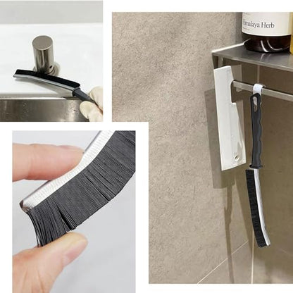 Commercial-Grade Crevice Cleaning Brush Set, Ultra-Stiff Heavy-Duty Gap Scrubber Tools for Bathroom Grout, Window Tracks & Auto Detailing, Zero Cross-Contamination - size: 5Pack