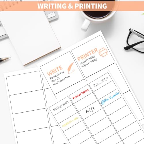 30 UP 3000 Stickers 100 Sheets 1" x 2-5/8" Shipping Return Address Labels for Laser Inkjet Printer, White Blank Mailing Labels - size: 30UP(1" x 2-5/8")