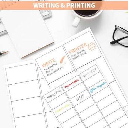 30 UP 3000 Stickers 100 Sheets 1" x 2-5/8" Shipping Return Address Labels for Laser Inkjet Printer, White Blank Mailing Labels - size: 30UP(1" x 2-5/8")
