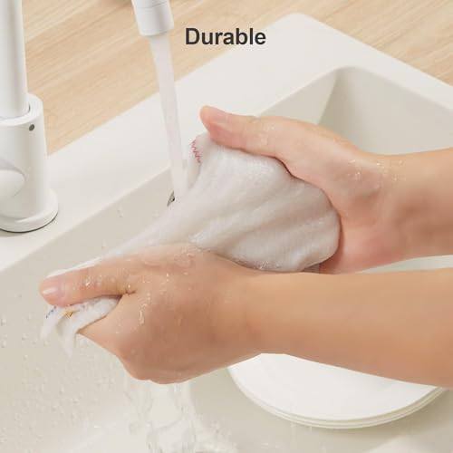 JOYMOOP Microfiber Cleaning Cloth, 20 Piece Set, Medium, White - color: S
