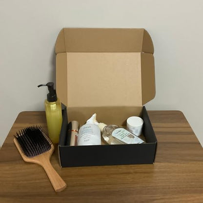 24 Pack 10x7x3 inch Black Shipping Boxes, Cardboard Packaging Mailing Boxes - size: 10x7x3 Inches