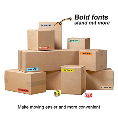 24-Roll 1440 PCS Moving Label for Box, 1×4.5 Color-Coded Sticker - color: 24-colors