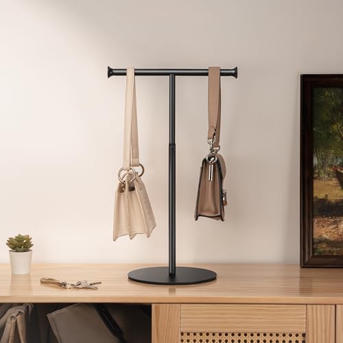 niffgaff 2 Pack 15"-24" T Bar Purse Display Stand Tabletop - color: Black