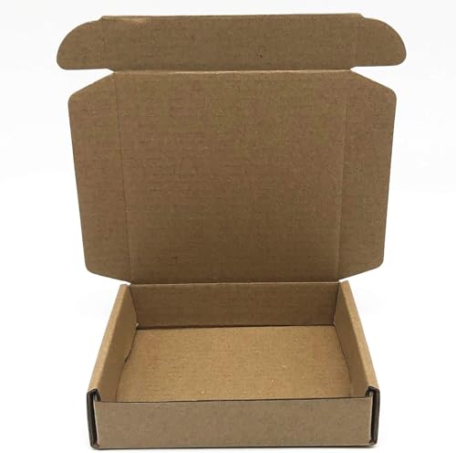 Small Shipping Boxes 4.5 x 4.1 x 0.79 Inches Cardboard Packaging Box 50Pack - size: 4.5x4.1x0.79 Inch/50pcs