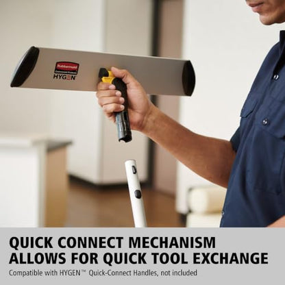 Rubbermaid Commercial Products HYGEN Quick-Connect Adjustable Extension Handle/Pole, Lightweight Cleaning Tool for Floors/Walls/Ceilings/Windows for Janitorial/Residential/Commercial/Business, Yellow